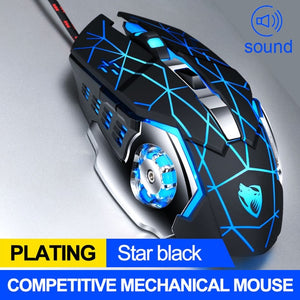 Pro Gamer Gaming Mouse 8D 3200DPI Adjustable Wired Optical LED Computer Mice USB Cable Silent Mouse for laptop PC