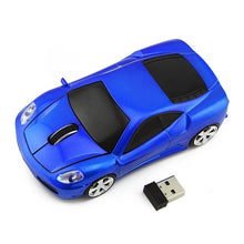 Load image into Gallery viewer, Wireless Computer Mouse New Mini Sports Car Mice 2.4Ghz Optical Gaming Mause with LED Flashing Light for PC Laptops Notebook