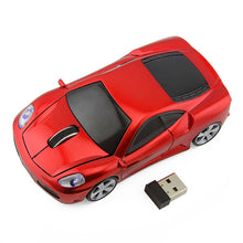 Load image into Gallery viewer, Wireless Computer Mouse New Mini Sports Car Mice 2.4Ghz Optical Gaming Mause with LED Flashing Light for PC Laptops Notebook